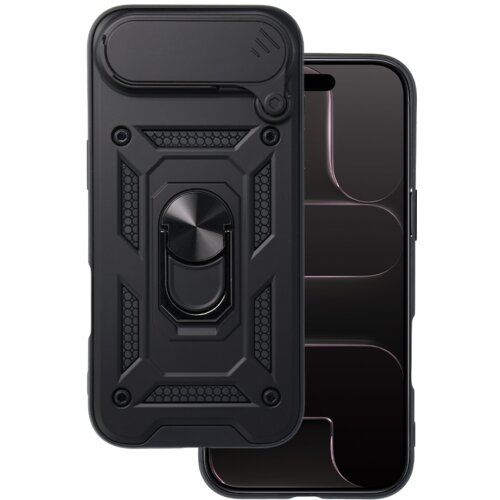 Onasi Silikonski ovitek Armor Ring z za&scaron;čito kamere za iPhone 17 Air - črn Cene