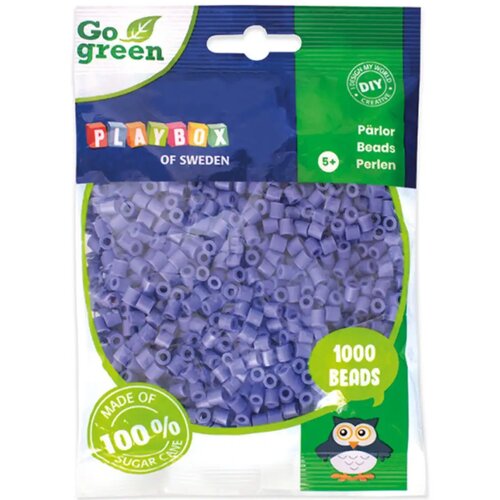 Playbox Go Green 5mm MIDI peglajuće perle u ljubičastoj boji, 1000 komada Cijene