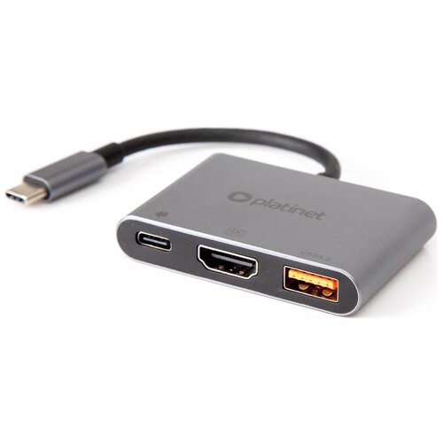  USB hub 3 u 1, 100W, HDMI 4K Slike