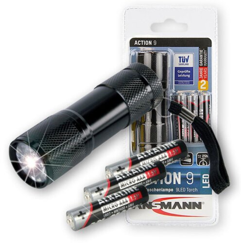 Ansmann Baterijska lampa Action, 9, LED Slike