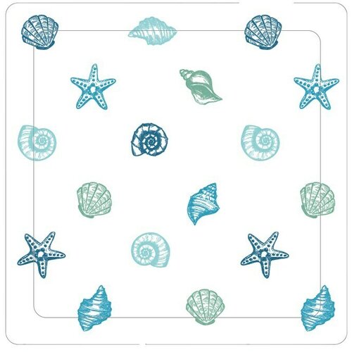 In podloga za tuš kabinu (53 x 53 cm, pvc, plavo-bijele boje) Cijene