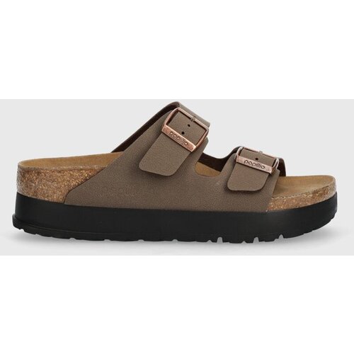 Birkenstock Natikače Arizona Platform Flex za žene, boja: smeđa, s platformom, 1027417 Cijene