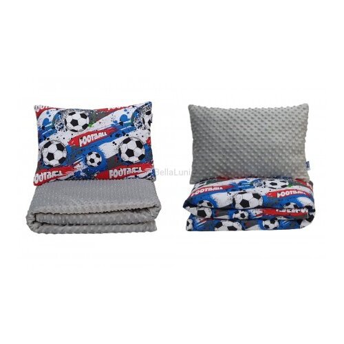 Olimp Sport Dvostrani jorgan i jastuk 140x80 - FOOTBALL Cene