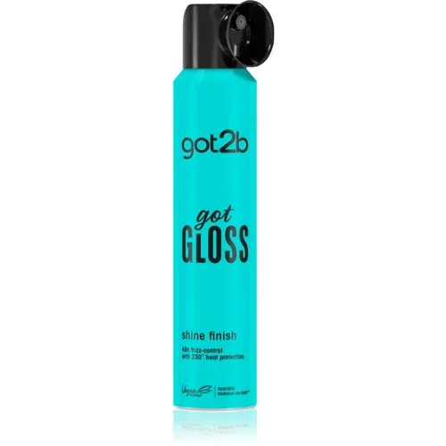 got2b got Gloss Shine Finish sprej za toplinsku zaštitu kose za sjajnu i mekanu kosu 200 ml