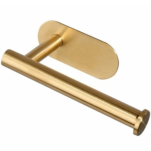 INOX samolepilno 3M držalo za WC papir 17cm zlato Slike