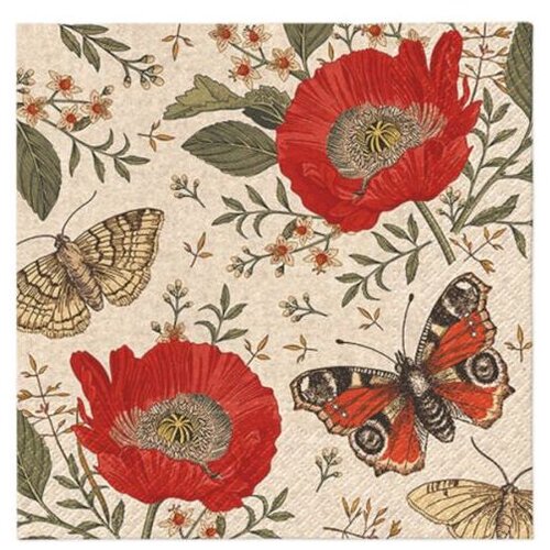  Decoupage salvete - Passing Butterflies - 1kom (tehnika salveta) KORIŠTENO Cijene