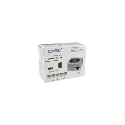 LC-Power PSU 600W 12cm Office Series LC600-12 V2.316xSATA,2xPCIe,Active PFC,80+Bronze Slike