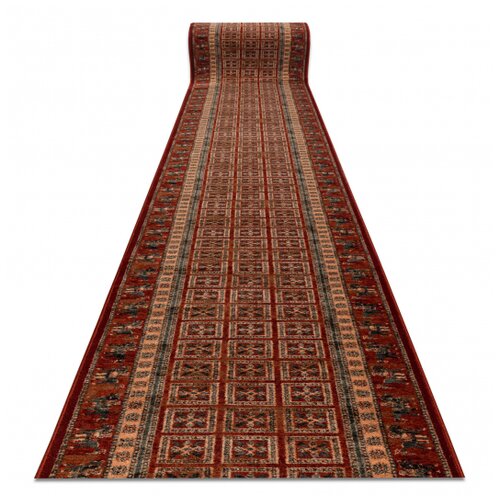 RugsX Volnena tekač KASHQAI 4301/300 orientalski, okvir oranžna / zelena 67 67x310 cm, (5000178017) Cene