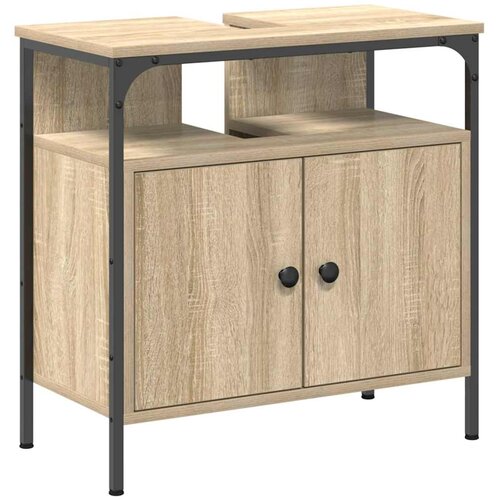  Set namje&amp;scaron;taja za kupaonicu 3 kom. Smeđa 80 x 30 x 60 cm Slike