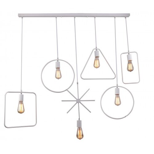 Mitea Lighting M161716-MIX visilica bela 6xE27 Max.60W/220V Cene