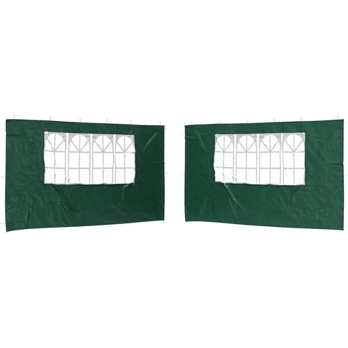 vidaXL Zid &scaron;atora za zabavu 2 pcs 400 x 195 cm Zelena PE i čelik - Zelena 400 x 195 cm Cijene