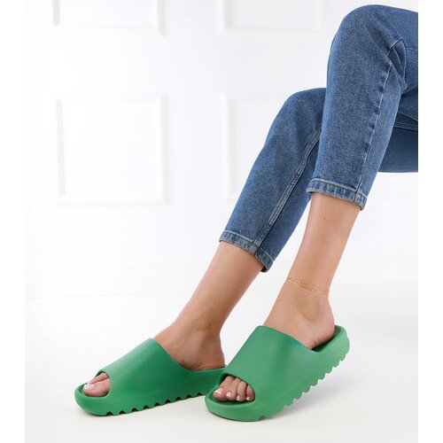 Gemre Green women's rubber flip-flops Papitos Cene