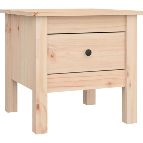 VidaXL Stranska mizica 40x40x39 cm trdna borovina, (20602381) Slike