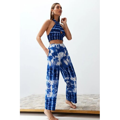 TRENDYOLMILLA Ženski komplet bluza i pantalone Tbess24Au00013, Plavi Cene