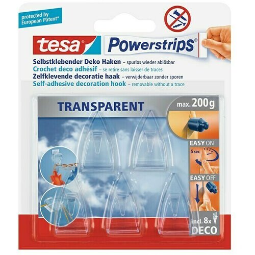 Tesa Powerstrips Ukrasna kuka sa navojem (5 Kom., Prozirno) Cijene
