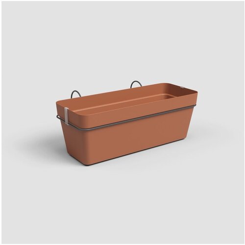 PE KORITO Z VODNO REZERVO CAPRI BALKONSKI SET TERRACOTTA 50X28.5 CM Slike