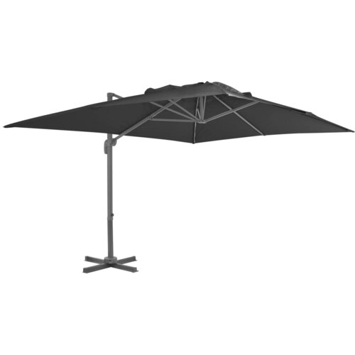 vidaXL Previsni senčnik z aluminijastim drogom 400x300 cm antracit Cene