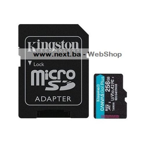  Micro SD memorijska kartica Kingston 256GB Canvas Go Plus + ADP SDCG4/256GB Cijene