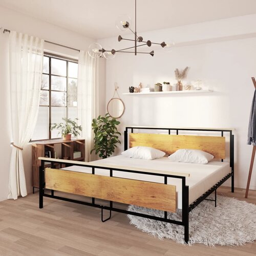 VidaXL Okvir za krevet metalni 200 x 200 cm Slike