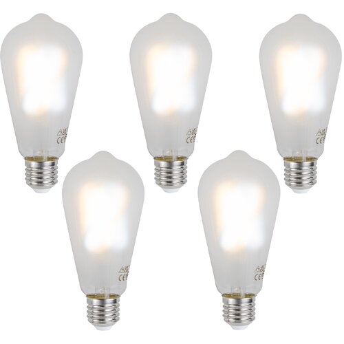 LUUMR Komplet 5 Pametne zatemljive LED žarnice E27 ST64 mat 7 W 806 lm 2700-6500 K Cene