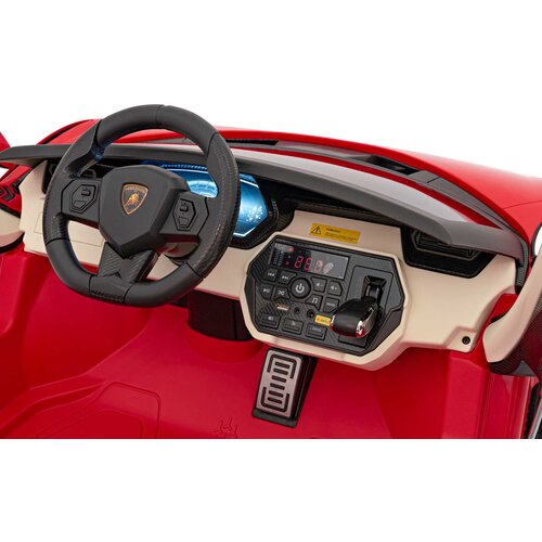  Licencirani auto na akumumulator Lamborghini SIAN 4x100W - dvosjed - crveni Slike