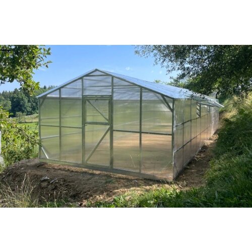 Top Vrhunski rastlinjak HAUS VICTORIA DELUXE 4 m &amp;ndash; Polikarbonat 6 mm + Temelj + 2x Vrata + Dostava - tudi na obroke, preverite! Slike