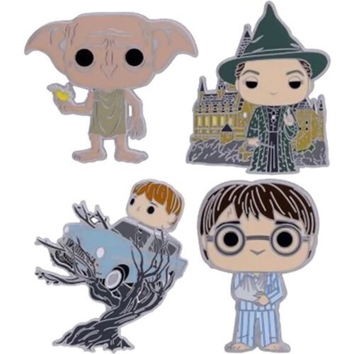 Funko Harry Potter and the Chamber of Secrets 20th Anniversary Enamel Pin 4-Pack Set, (20499260) Cene
