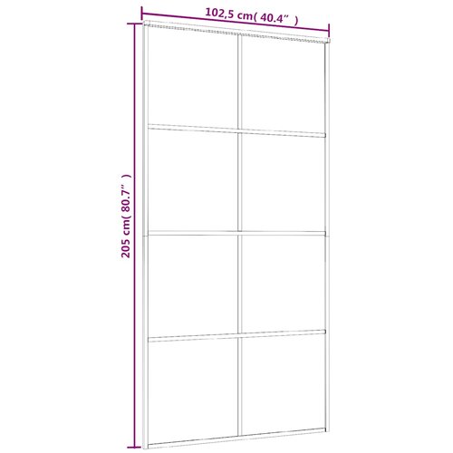  Klizna vrata od stakla ESG i aluminija 102,5 x 205 cm bijela Slike