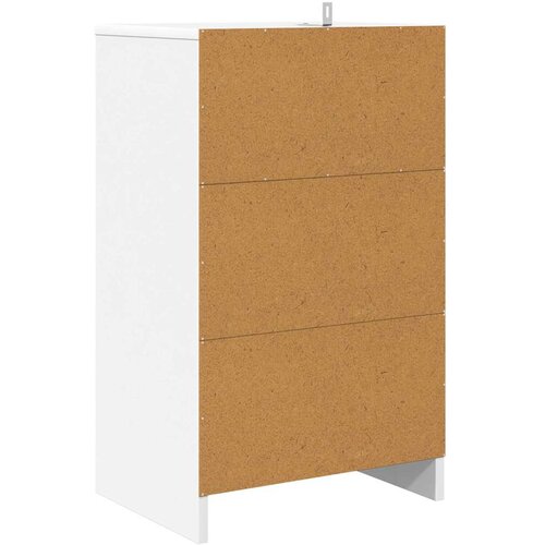  Noćni ormarići 2 pcs Bijelo 40 x 30 x 467 cm Konstruirano drvo Slike