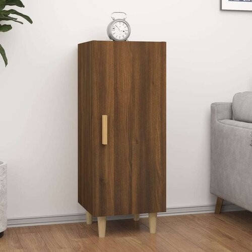  Komoda boja smeđeg hrasta 34 5x34x90 cm konstruirano drvo Cijene