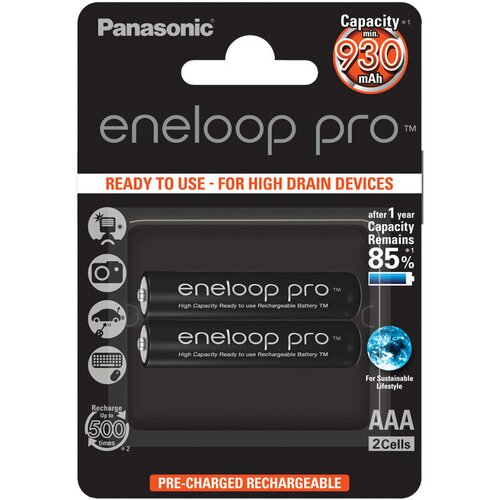 Panasonic punjive baterije eneloop pro AAA/2B(BK-4HCDE/2BE) Cene
