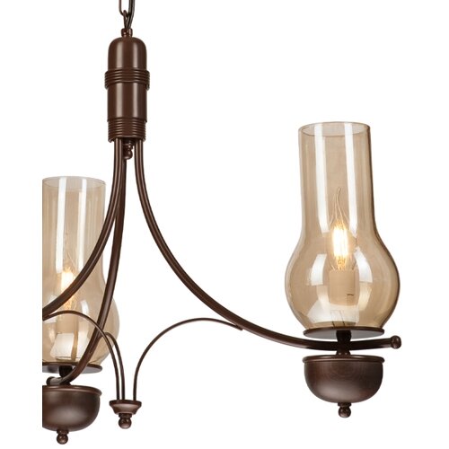  Brilagi - LED luster na lancu COTTAGE 3xE14/40W/230V hrast/braon Slike
