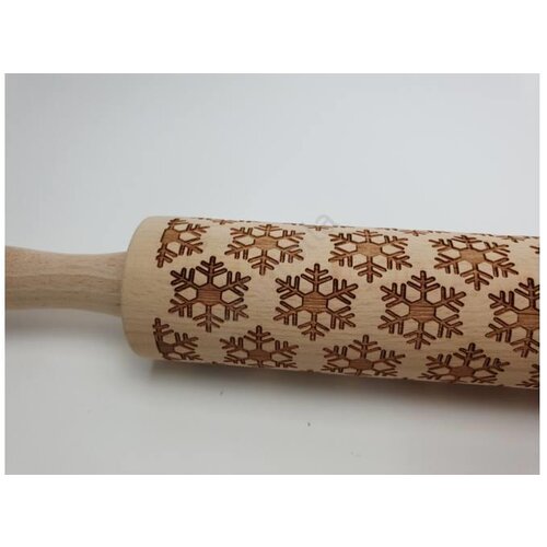 RAYHER Valjar z vzorcem - snežinke, 38cm, (22005923) Cene