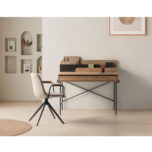 Marckeric Uredski radni stol od punog hrasta 60x113 cm Lila &amp;ndash; Slike