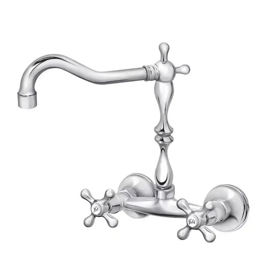 Rosan nostalgija zidna dvoručna baterija za sudoperu ili lavabo Roma 200mm N03202 Cene