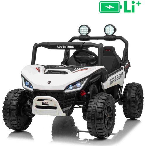 Beneo 22V električni dječji auto T-REX Ride 4x4, Li baterija, bijel Cene
