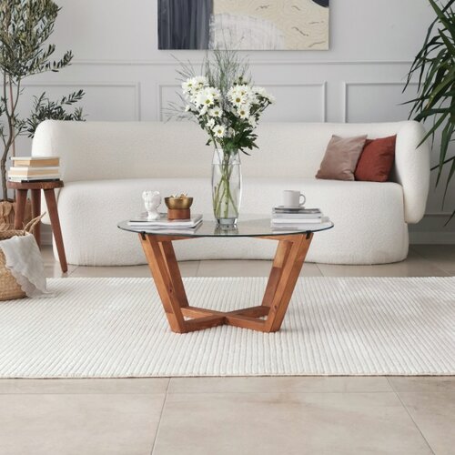  Lotus Wooden Coffee Table Slike