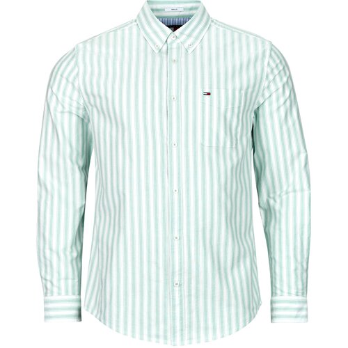 Tommy Jeans TJM REG STRIPE OXFORD SHIRT EXT Zelena Slike