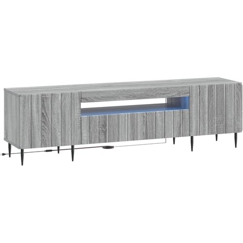  LED TV kabinet Siva Sonoma Konstruirano drvo Cene