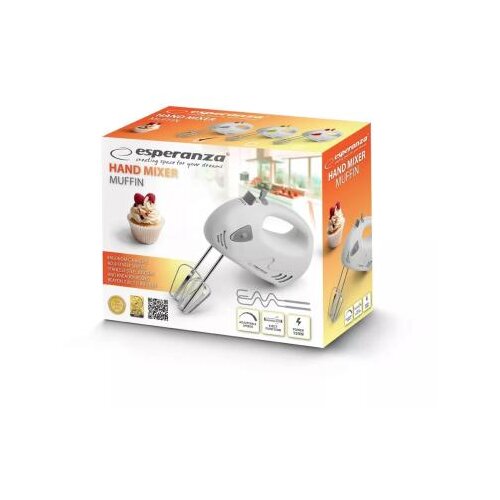Esperanza EKM007WE mixer Hand mixer Gray, White 150 W Cijene