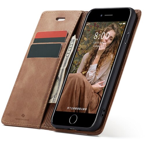 Spacecase OVITEK WALLET ZA IPHONE 7 8 SE 2020 OVITEK USNJEN OVITEK LIGHT, (21962447) Cene