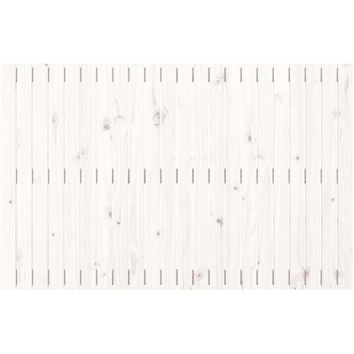  Zidno uzglavlje bijelo 140x3x90 cm od masivne borovine Slike
