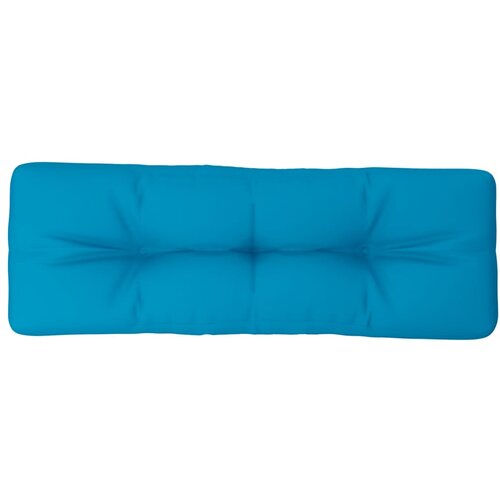 VidaXL Blazina za kavč iz palet svetlo modra 120x40x12 cm blago, (21416319) Slike