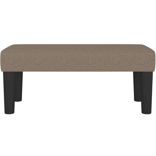  Klupa smeđesiva 70 x 30 x 30 cm od tkanine Slike