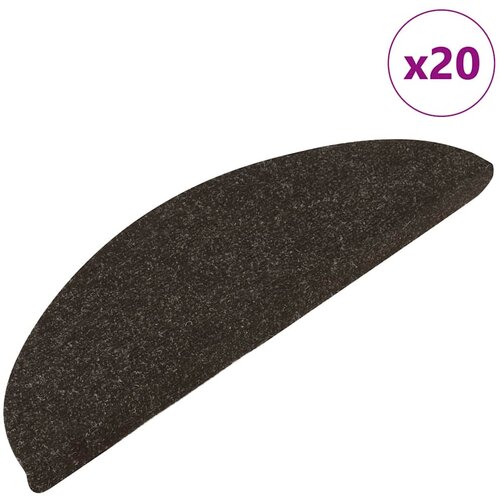 vidaXL Samoljepljivi otirači za stepenice 20 kom antracit 56x17x3 cm Cijene
