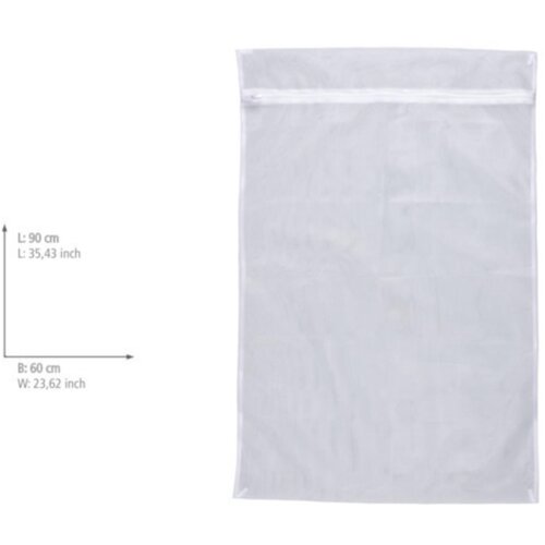 Wenko 3751900100 - Mrežasta vreća za pranje ve&amp;scaron;a 90x60 cm bela Slike
