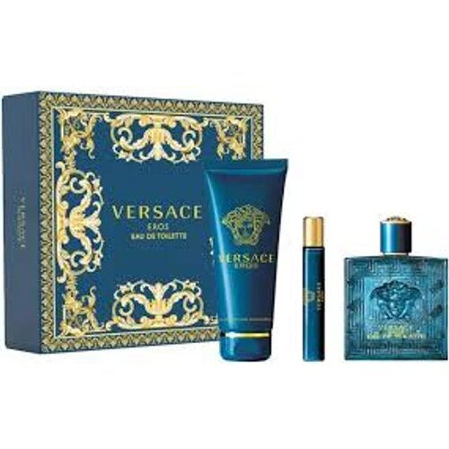 Versace EROS SET (EDP 100ML+SHOWER GEL 150ML+SPRAY 10ML) Slike