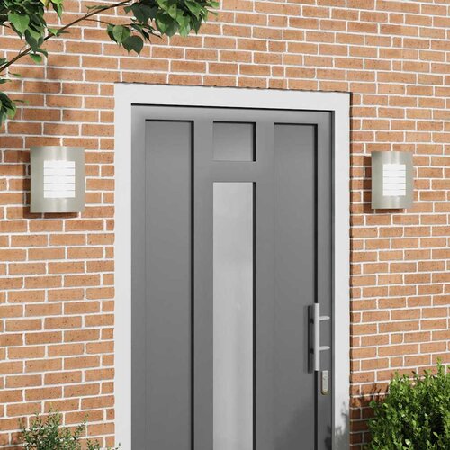  Vanjska zidna lampa 2 pcs Srebrno 23.5 x 9 x 26 cm Cijene