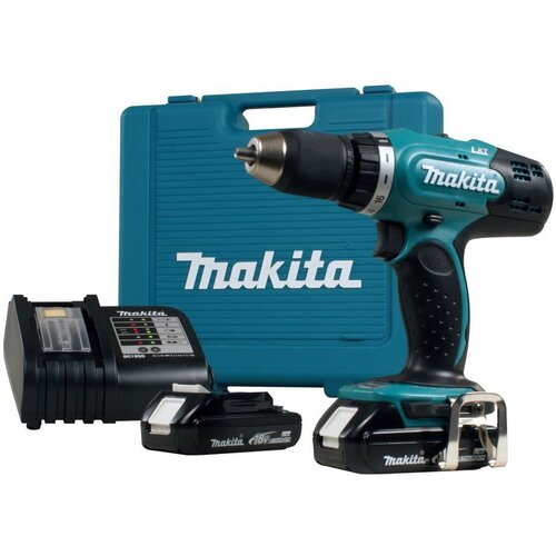 Makita Akumulatorska bu&scaron;ilica/odvijač DDF453SYE + set bitova (18 V, 2 baterije, 1,5 Ah) + BAUHAUS jamstvo 5 godina na uređaje na električni ili motorni pogon Cijene