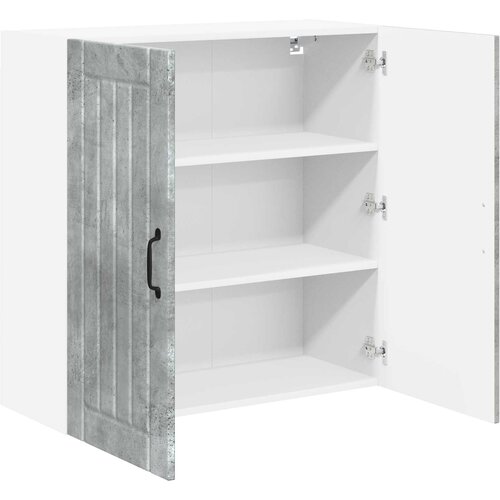  Ormar za Zid Lucca Betonska siva 80 x 31 x 80 cm Slike